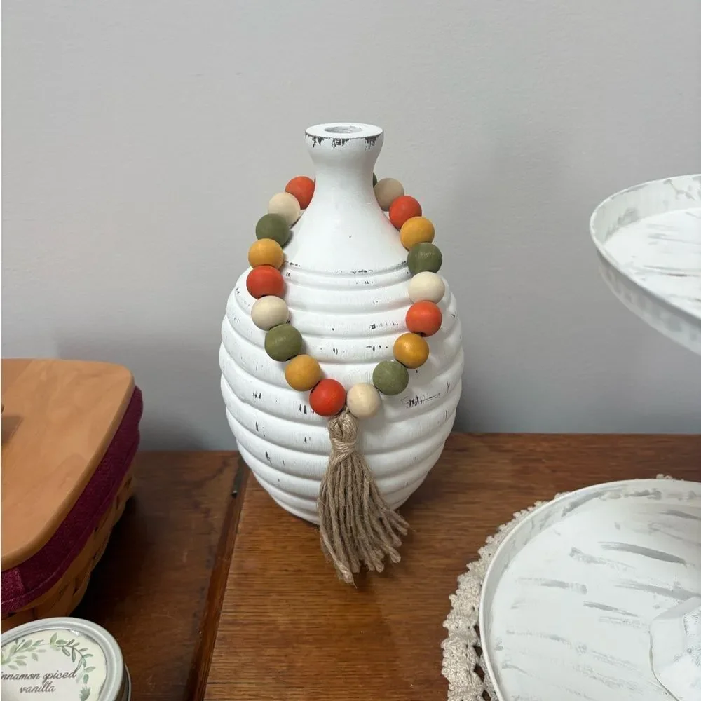 Autumn Beaded Loop Garland Fall Decor Holiday Tier Tray Decor Tabletop Decor